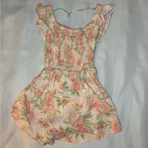 Baby girls floral romper